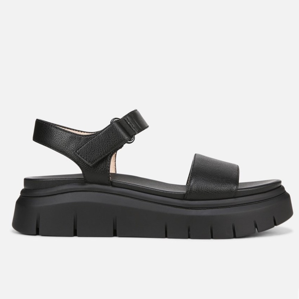 Naturalizer Black Chunky Platform Sandal